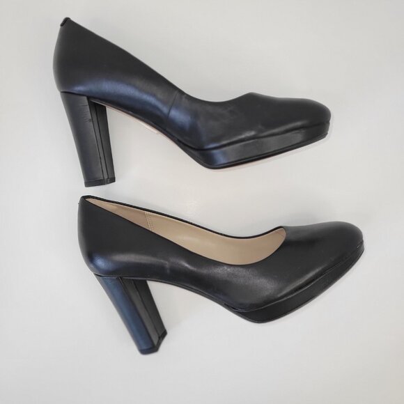NWT Clarks Kendra Sienna Closed Toe Pumps Black Platform Women's Size 7.5 - Picture 6 of 11